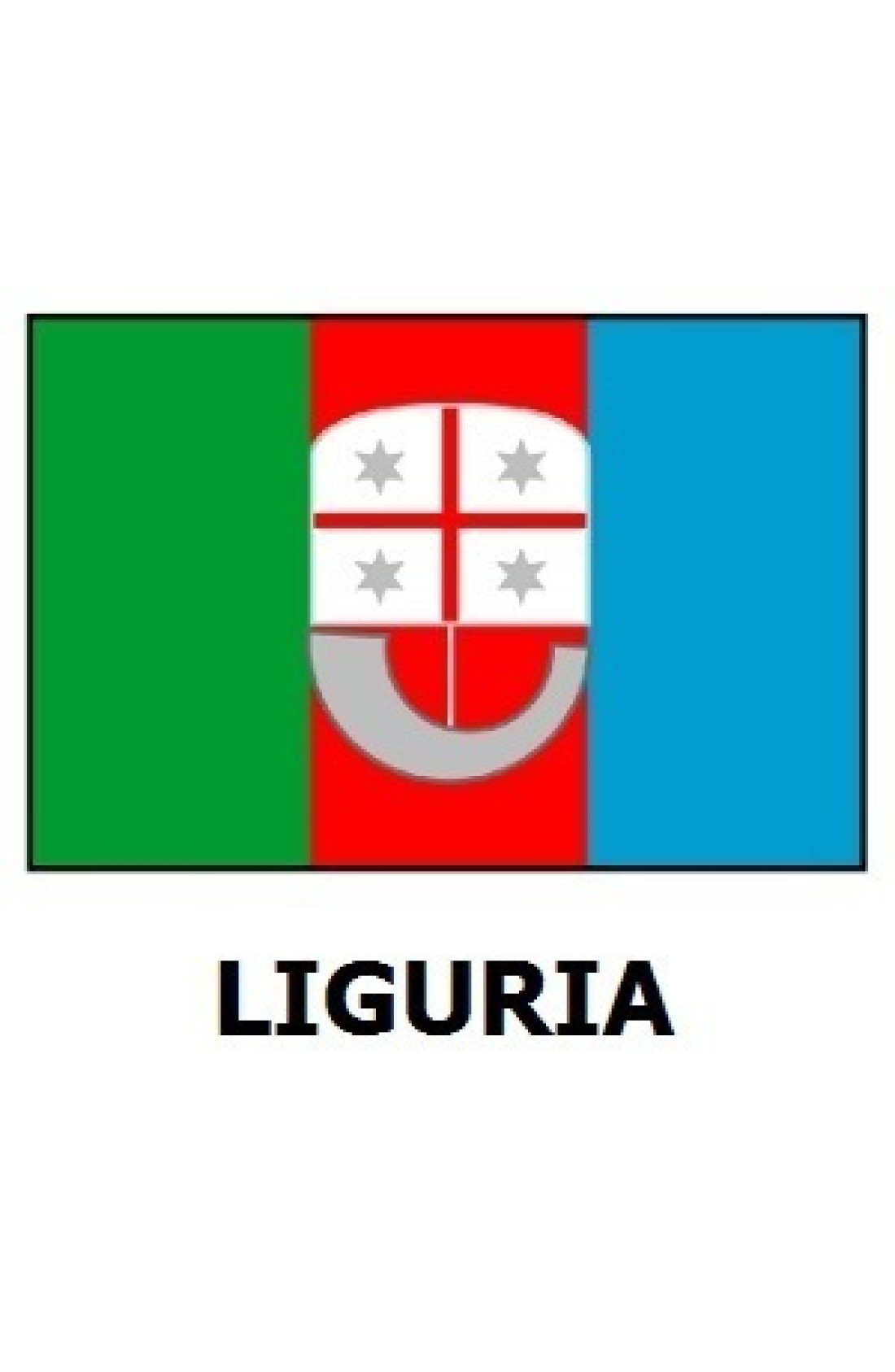 AZ FLAG Bandiera Liguria 150x90 cm - Bandiera Ligure - Regione