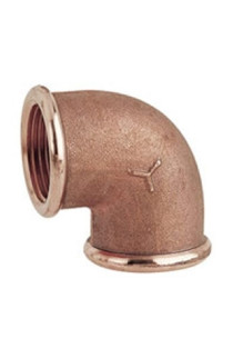 GOMITO 90° FF BRONZO