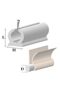 RELINGA PVC PER TENDALINI