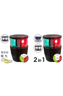 FANALI TRICOLORE NAVIPRO LED CON BASE