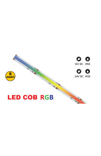 STRISCE LED C.O.B RGB 12 o 24V DIMMERABILI