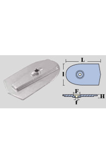 PLACCA ZINCO PER YAMAHA 6/8