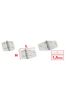 CERNIERE INOX SAGOMATE CORTE 1,5MM