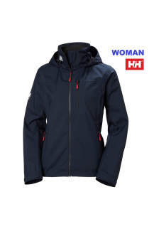 HELLY HANSEN WOMAN CREW HOODED JACKET 2.0 NAVY