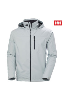 HH CREW HOODED MIDLAYER JKT 2.0 GREY FOG