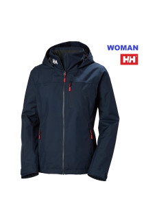 HH WOMAN CREW HOODED MIDLAYER JKT 2.0 NAVY