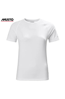 T-SHIRT DONNA MUSTO EVO CREW SUNBLOCK WHITE