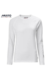 T-SHIRT MUSTO DONNA MANICA LUNGA SUNBLOCK WHITE