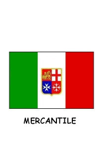 BANDIERA ITALIA MERCANTILE