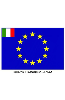 BANDIERA EUROPA + ITALIA