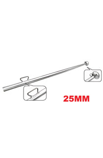 ASTA PORTABANDIERA INOX 25MM
