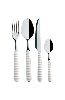 SERVIZIO POSATE INOX SAILOR RIGHE ECRU