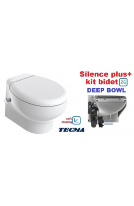 WC SILENCE PLUS 2G DEEP BOWL CON KIT BIDET