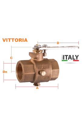 VALVOLA BRONZO DRENABILE  VITTORIA