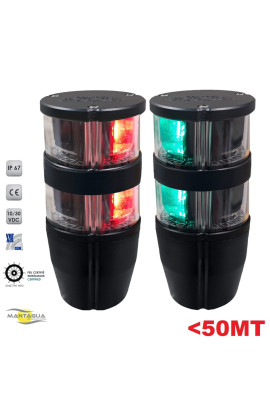 FANALI NAVIPRO DOUBLE DI NAVIGAZIONE CON BASE