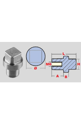 ANODO INTERNO PER MOTORI YAMAHA 75-300