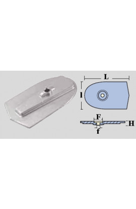 PLACCA ZINCO PER YAMAHA 6/8