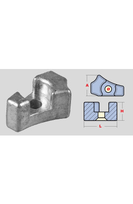 ANODO A PIASTRINA PER MOTORI YAMAHA