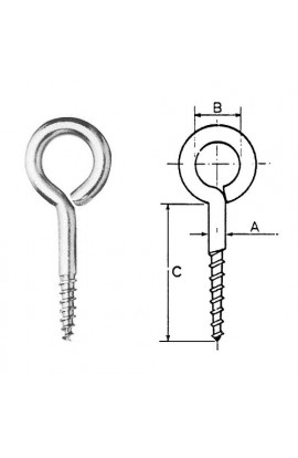 OCCHIOLO A VITE INOX A2