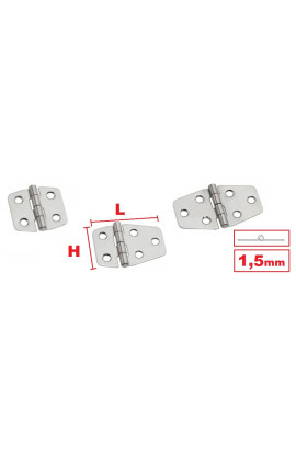 CERNIERE INOX SAGOMATE CORTE 1,5MM