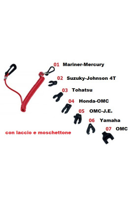 CHIAVETTA STOP MOTORE CON LACCIO