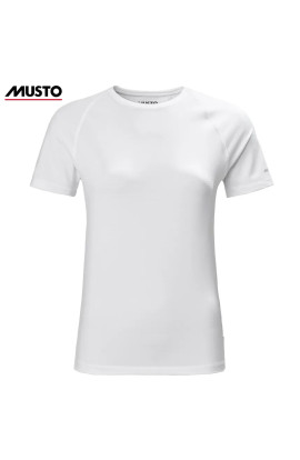 T-SHIRT DONNA MUSTO EVO CREW SUNBLOCK WHITE