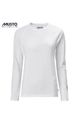 T-SHIRT MUSTO DONNA MANICA LUNGA SUNBLOCK WHITE