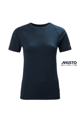 T-SHIRT DONNA MUSTO EVO CREW SUNBLOCK NAVY
