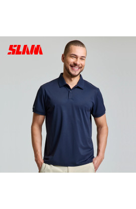 POLO SLAM UOMO TECH PIQUE BLU NAVY
