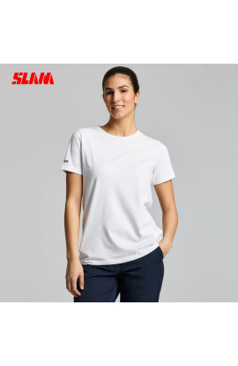 T-SHIRT DONNA DECK IN COTONE SLAM BIANCA