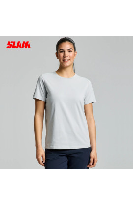 T-SHIRT DONNA DECK IN COTONE SLAM GRIGIA